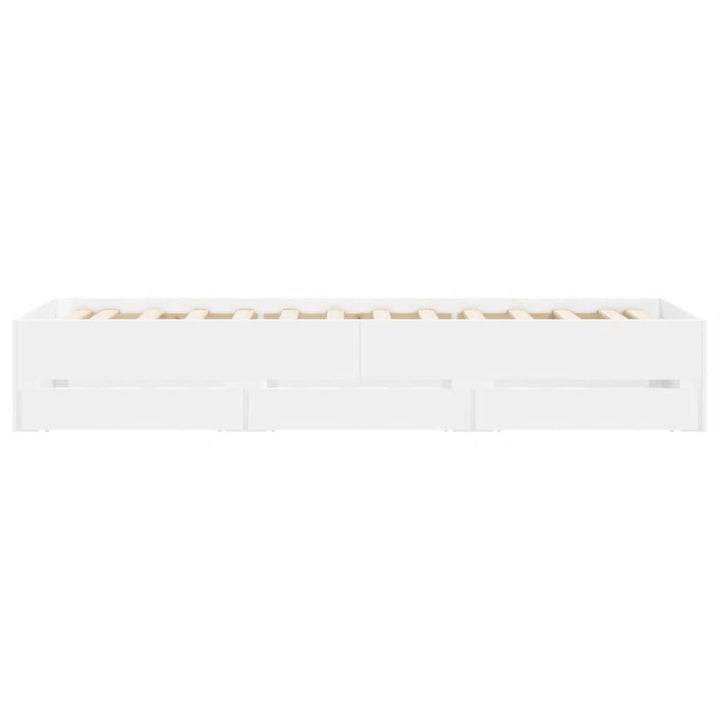 sengeramme 90x200 cm konstrueret træ hvid