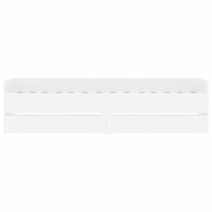 sengeramme med skuffer 90x200 cm hvid