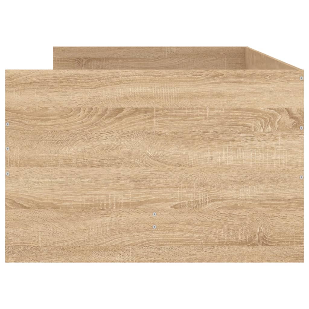 sengeramme med skuffer 100x200 cm sonoma-eg