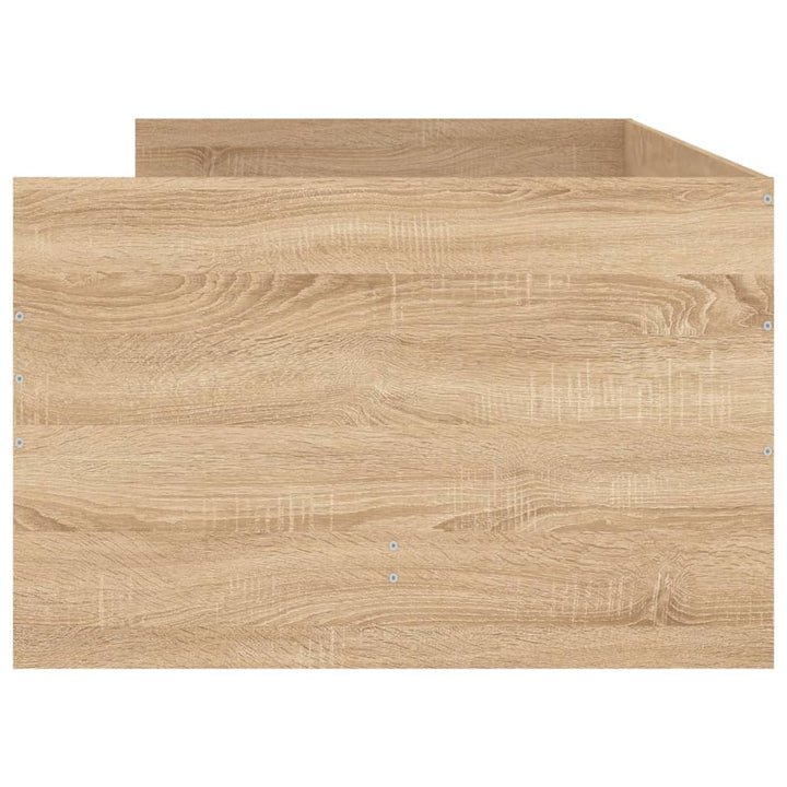 sengeramme med skuffer 100x200 cm sonoma-eg