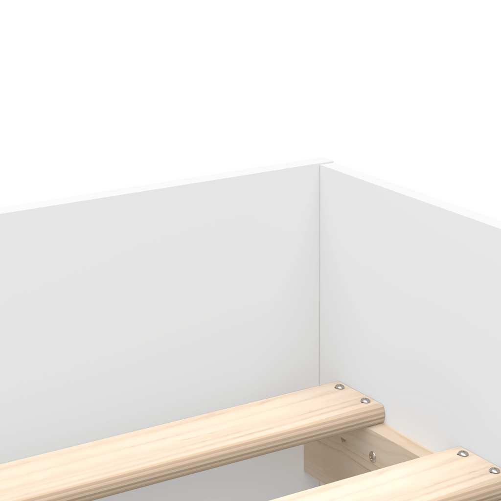 sengeramme med skuffer 90x190 cm hvid