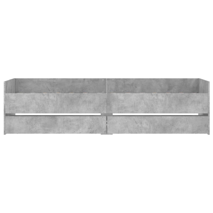 sengeramme med skuffer 90x190 cm betongrå