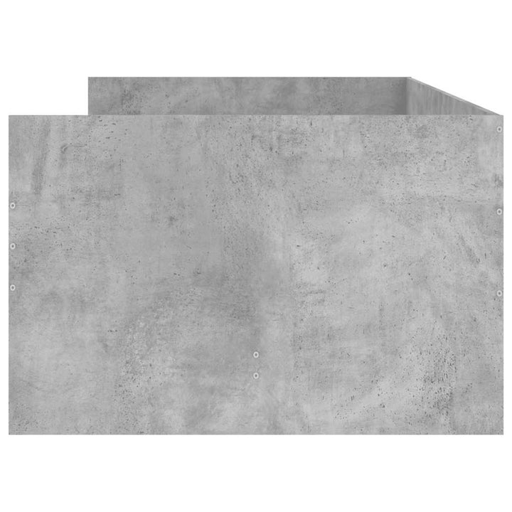 sengeramme med skuffer 90x190 cm betongrå