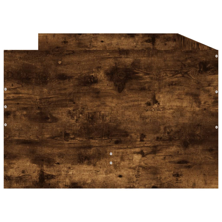 sengeramme med skuffer 90x190 cm røget egetræsfarve