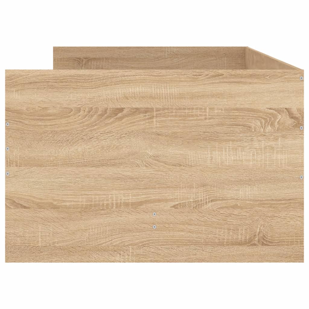 sengeramme med skuffer 75x190 cm Small Single sonoma-eg