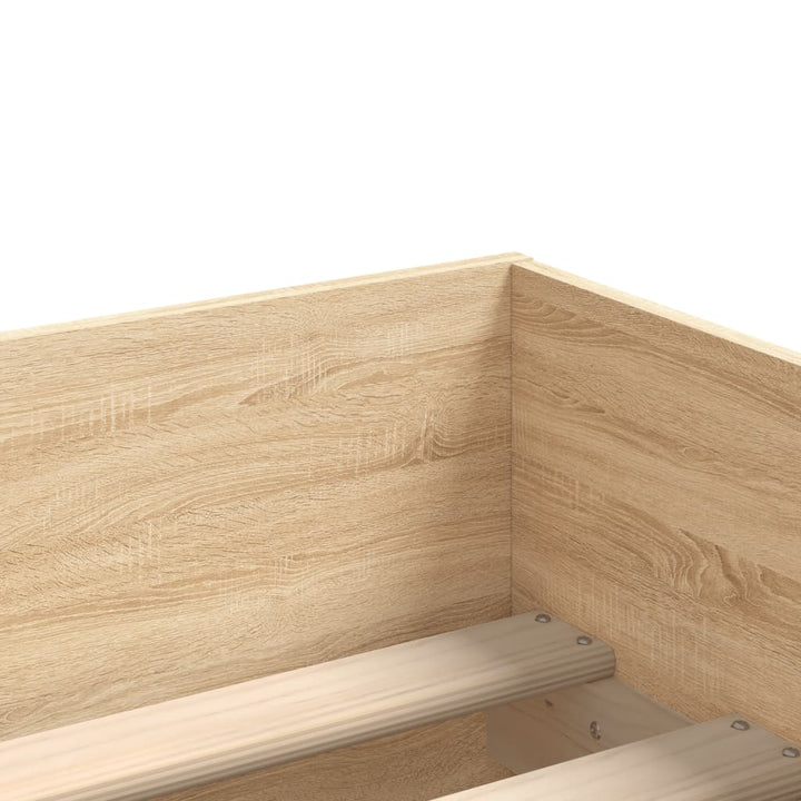 sengeramme med skuffer 75x190 cm Small Single sonoma-eg