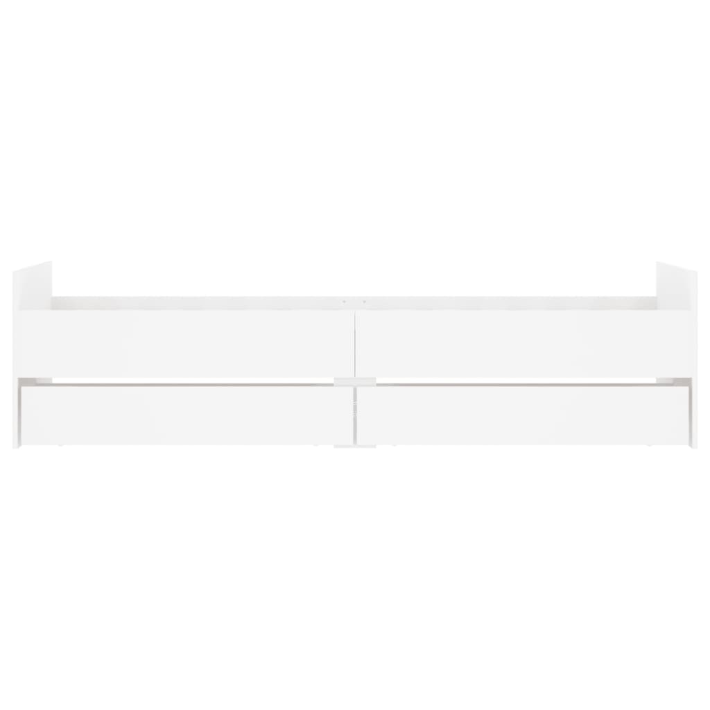 sengestel med skuffer 100x200 cm hvid