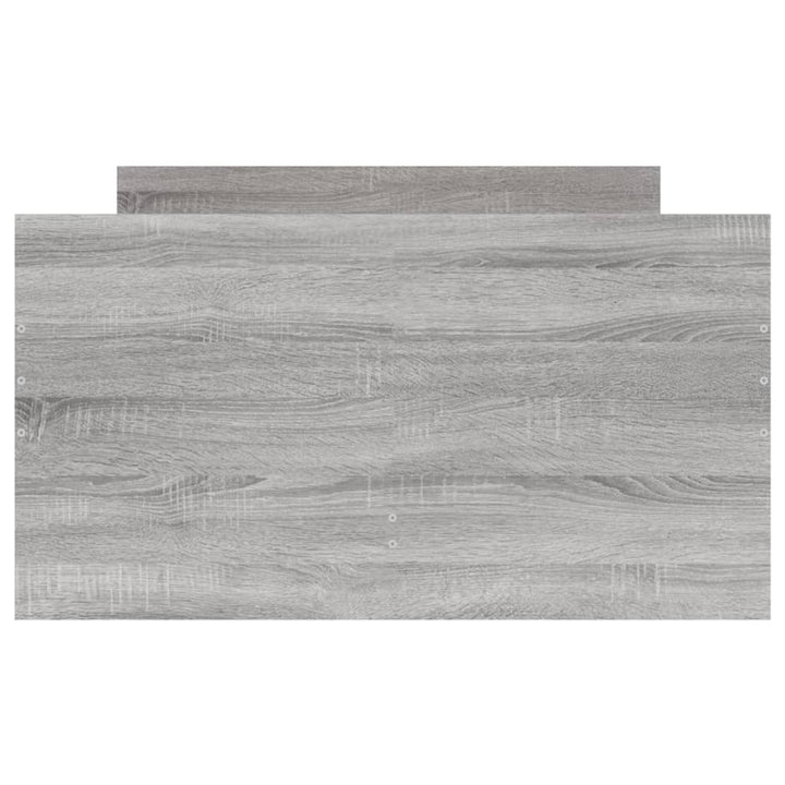 sengeramme med skuffer 100x200 cm grå sonoma-eg