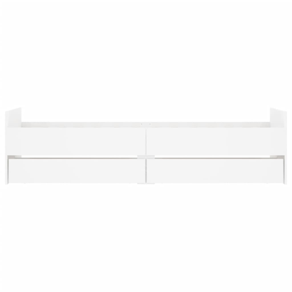 sengeramme med skuffer 90x200 cm hvid