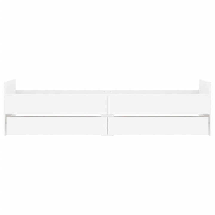 sengeramme med skuffer 90x200 cm hvid