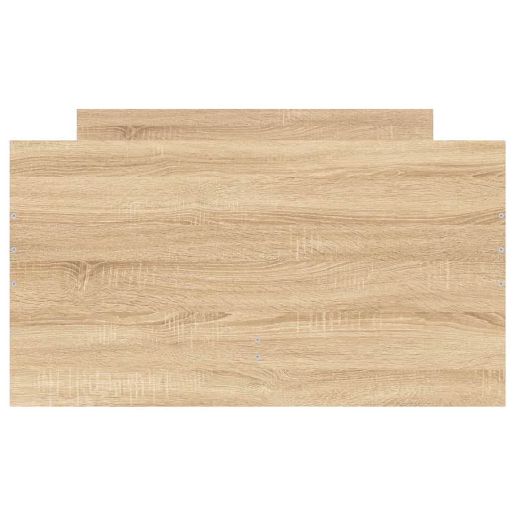 sengeramme med skuffer 100x200 cm sonoma-eg