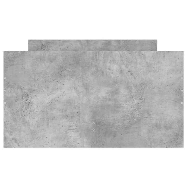 sengeramme med skuffer 90x200 cm betongrå