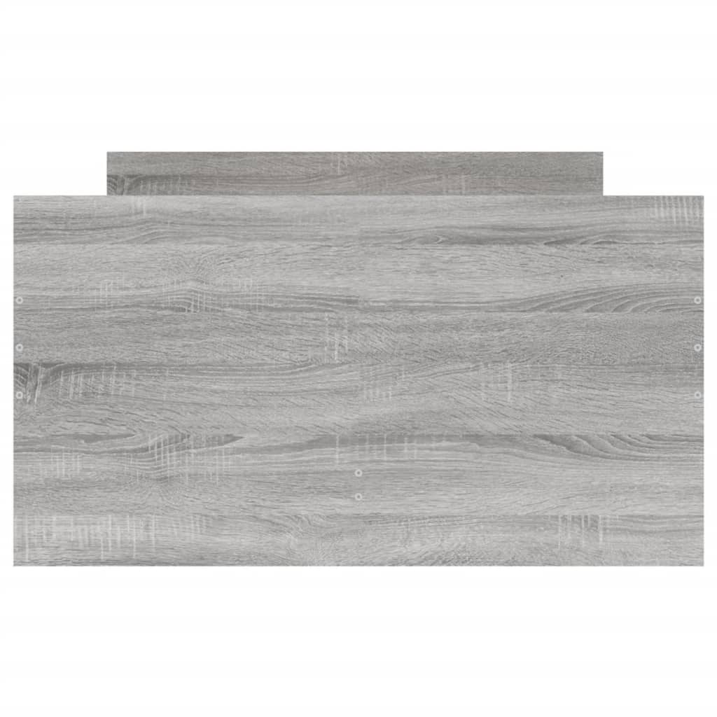sengeramme med skuffer 90x200 cm grå sonoma-eg