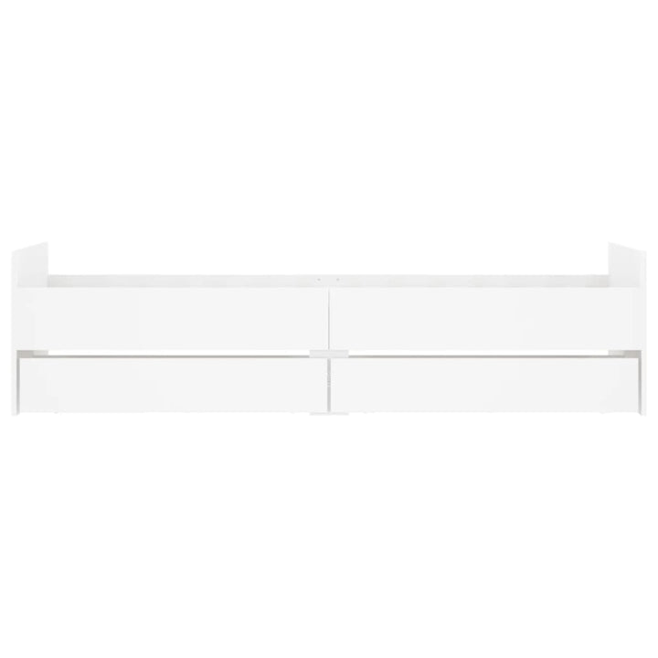 sengeramme med skuffer 90x190 cm hvid