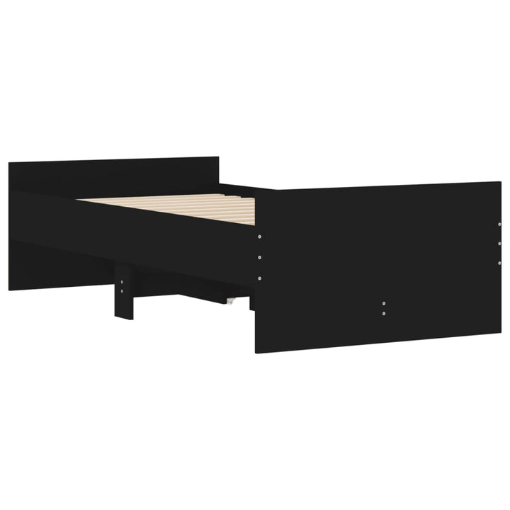 sengeramme med skuffer 75x190 cm Small Single sort