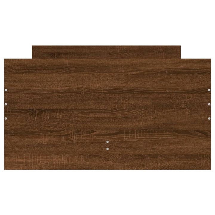 sengeramme med skuffer 75x190 cm Small Single brun egetræsfarve