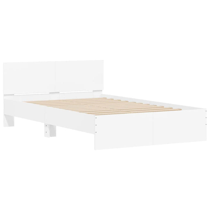 sengeramme med sengegavl 120x200 cm hvid