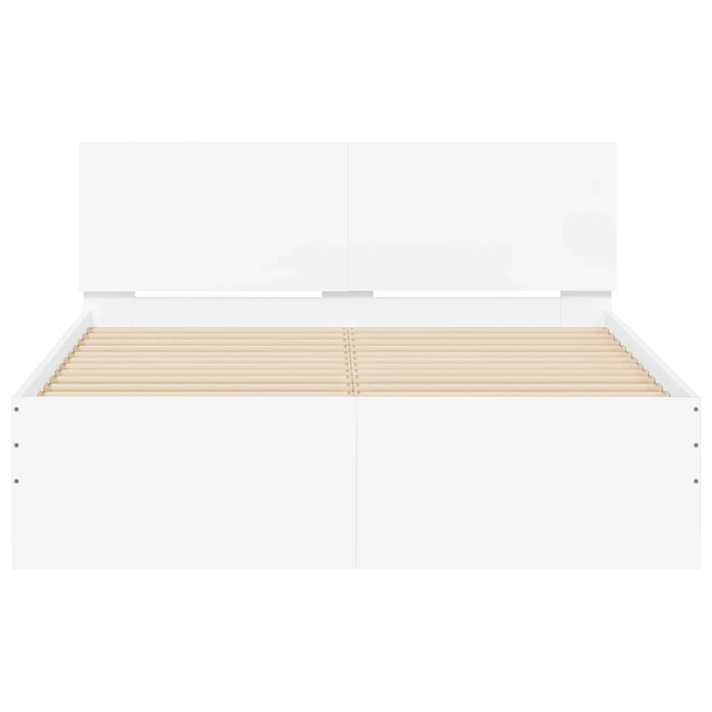 sengeramme med sengegavl 120x200 cm hvid