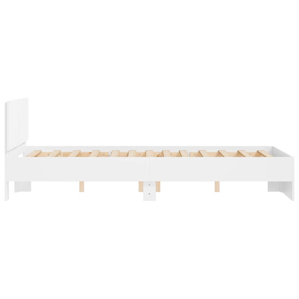 sengeramme med sengegavl 120x200 cm hvid
