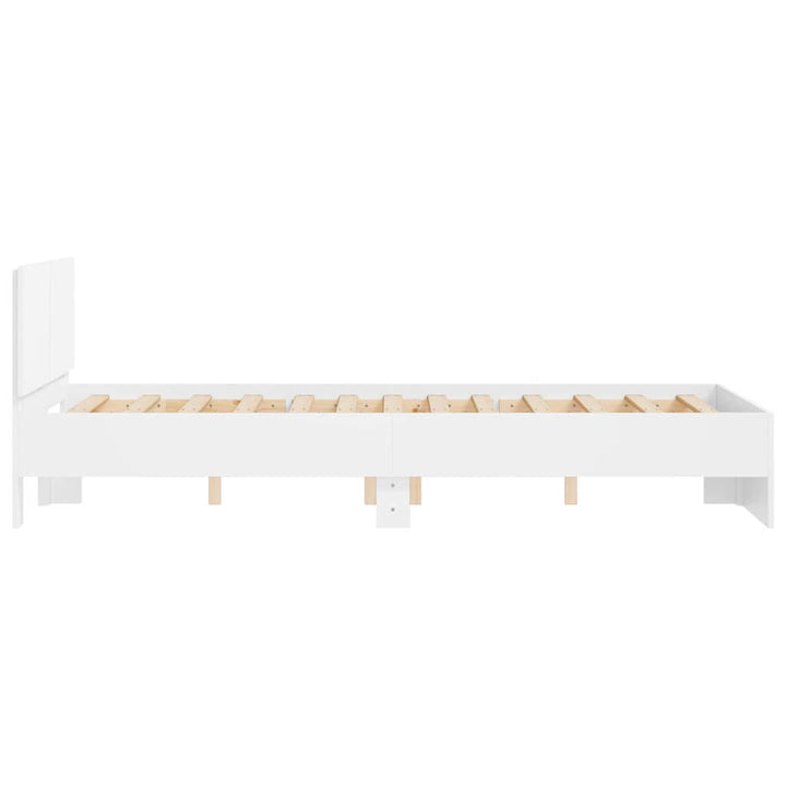 sengeramme med sengegavl 120x200 cm hvid