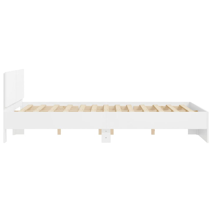 sengeramme med sengegavl 140x190 cm hvid