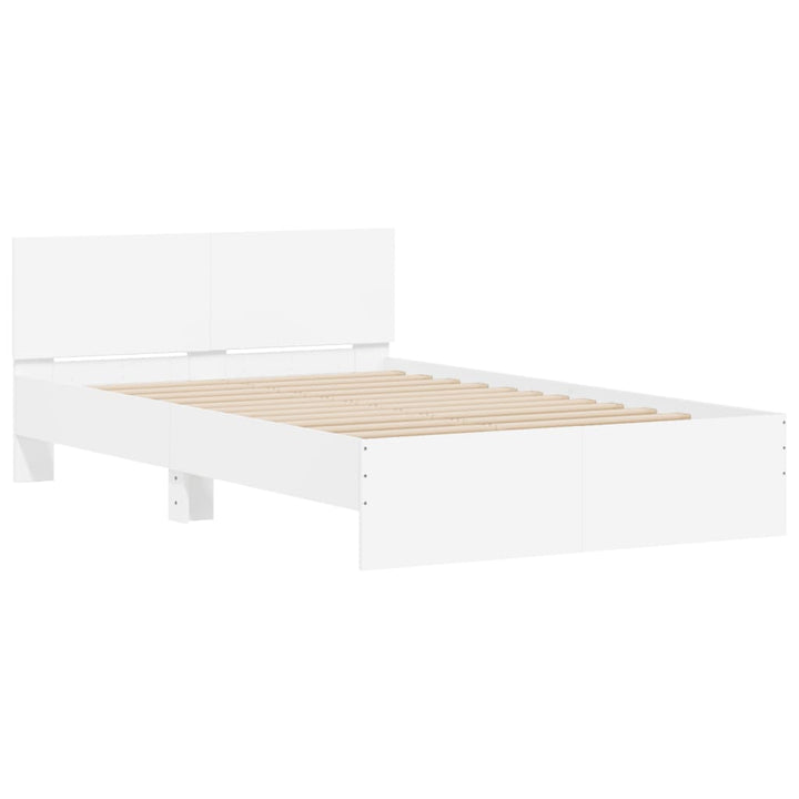 sengeramme med sengegavl 120x190 cm hvid