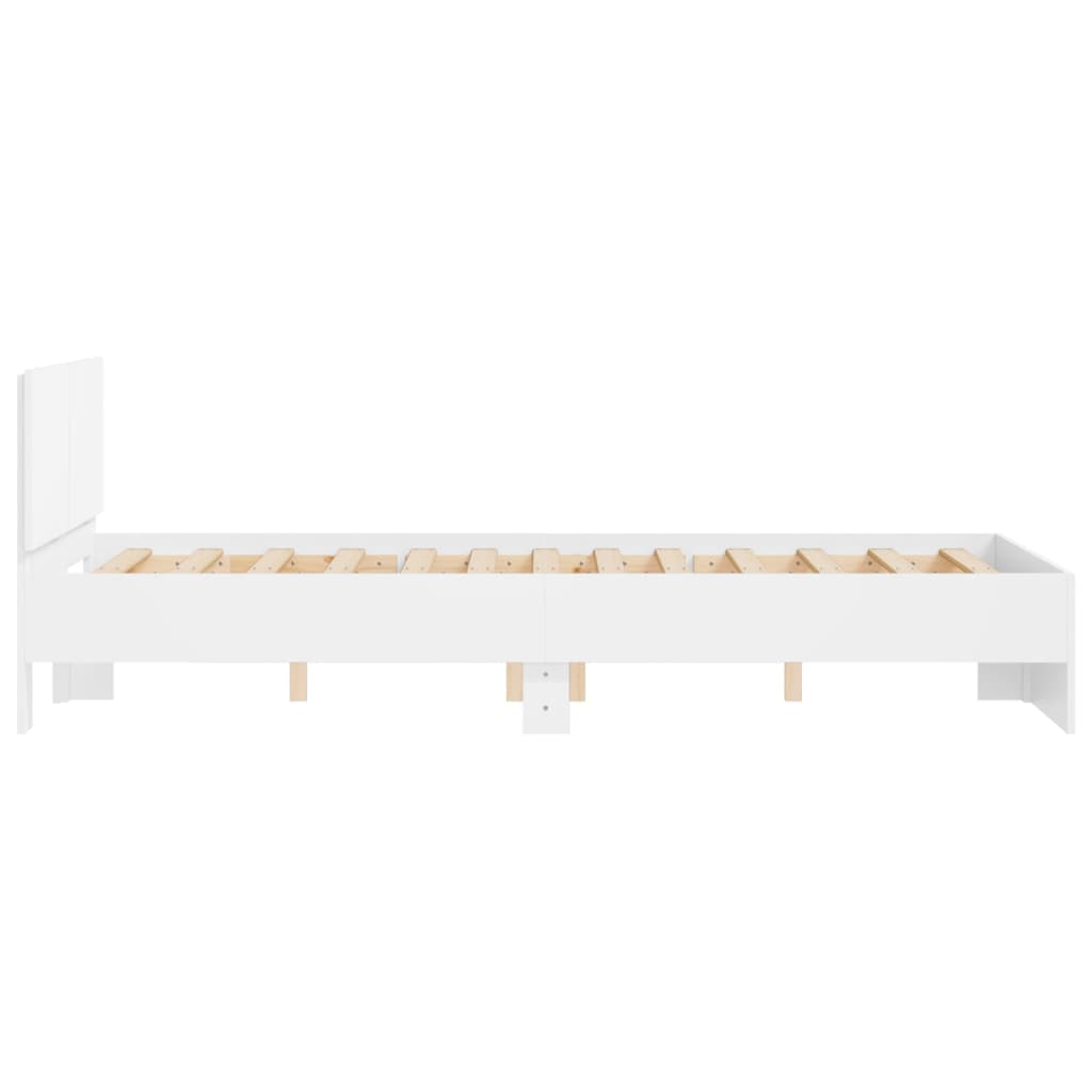 sengeramme med sengegavl 120x190 cm hvid