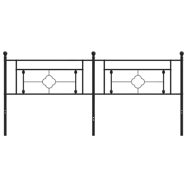 udskiftningsgavl 193 cm metal sort