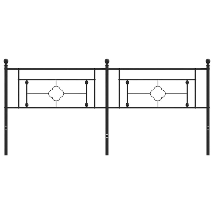 udskiftningsgavl 200 cm metal sort
