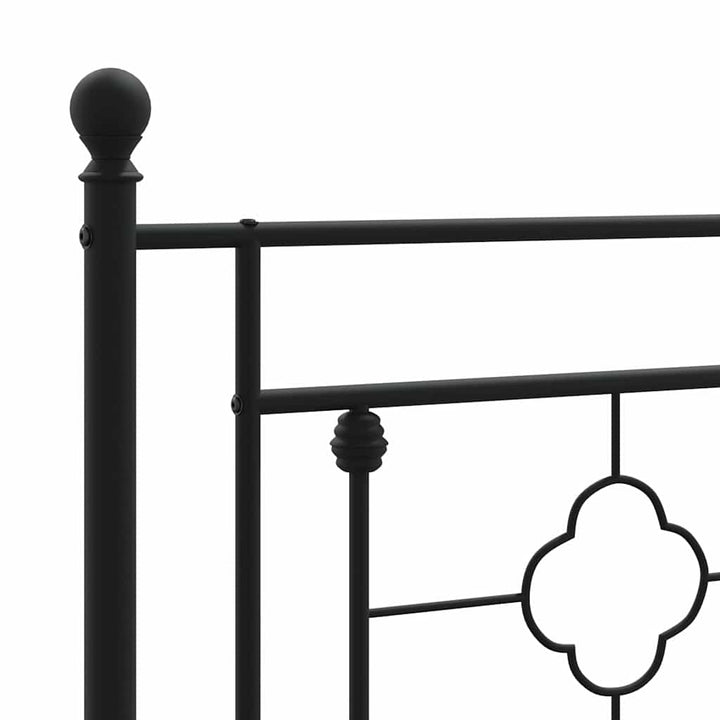udskiftningsgavl 200 cm metal sort