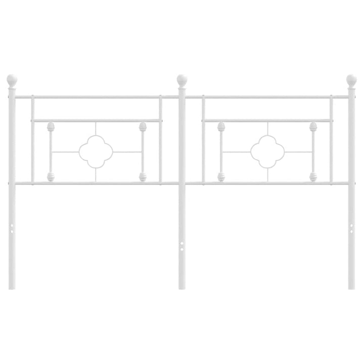udskiftningsgavl 160 cm metal hvid