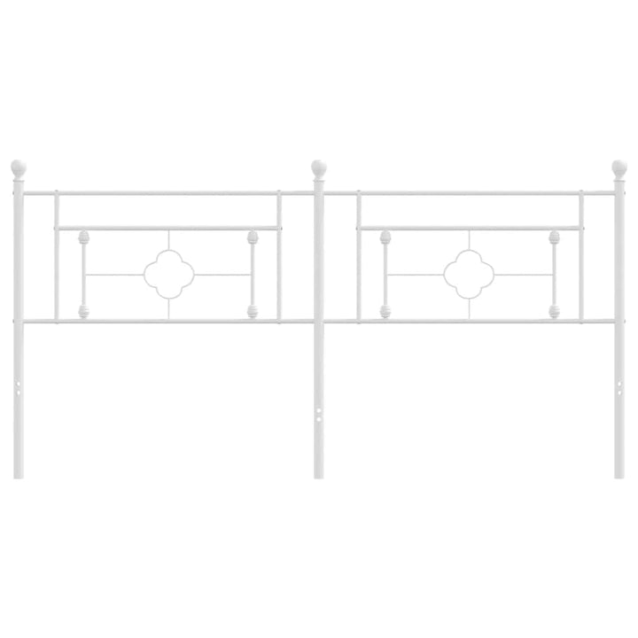 udskiftningsgavl 180 cm metal hvid