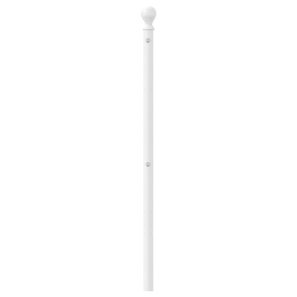 udskiftningsgavl 180 cm metal hvid