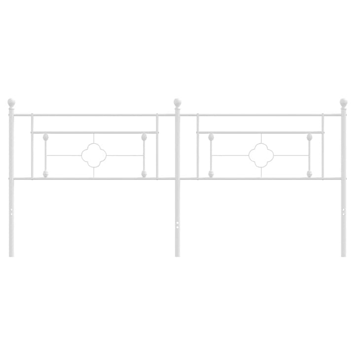 udskiftningsgavl 193 cm metal hvid