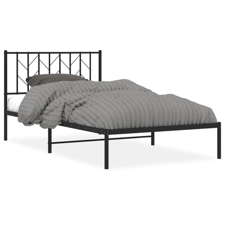 sengeramme med sengegavl 107x203 cm metal sort