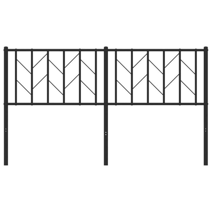 udskiftningsgavl 150 cm metal sort