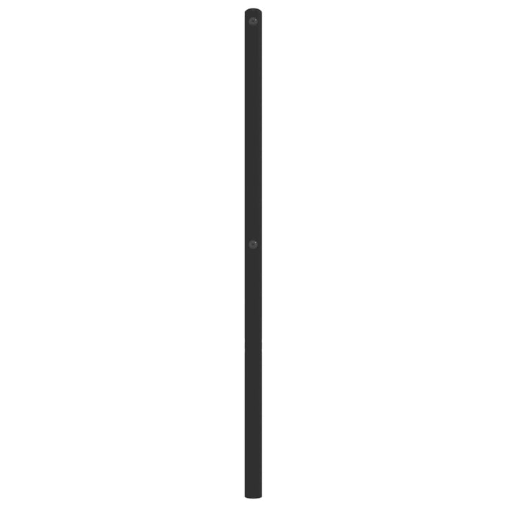 udskiftningsgavl 150 cm metal sort