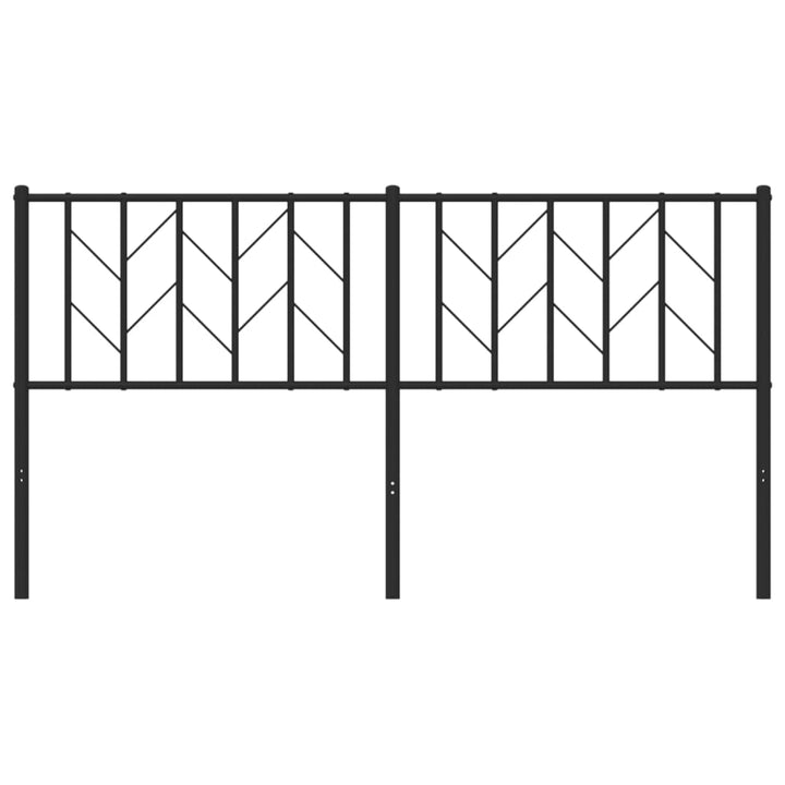 udskiftningsgavl 160 cm metal sort