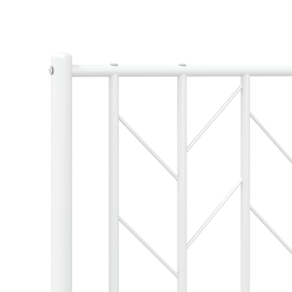 udskiftningsgavl 180 cm metal hvid