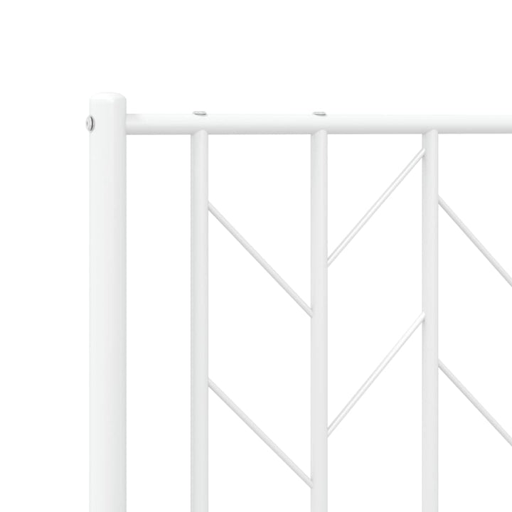 udskiftningsgavl 180 cm metal hvid