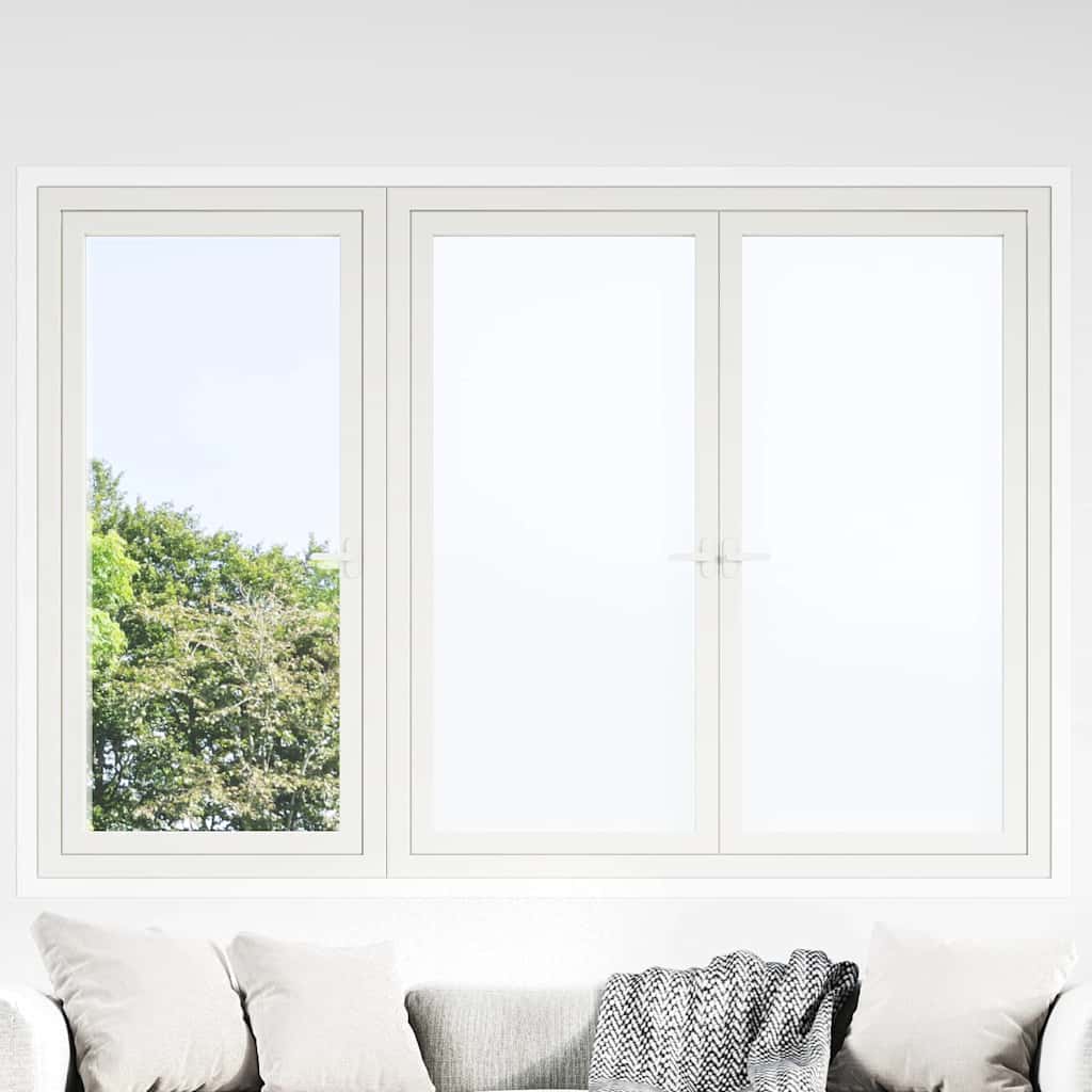 vinduesfolier 3 stk. matteret PVC hvid