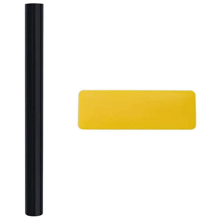 vinduesfolier 5 stk. matteret PVC sort