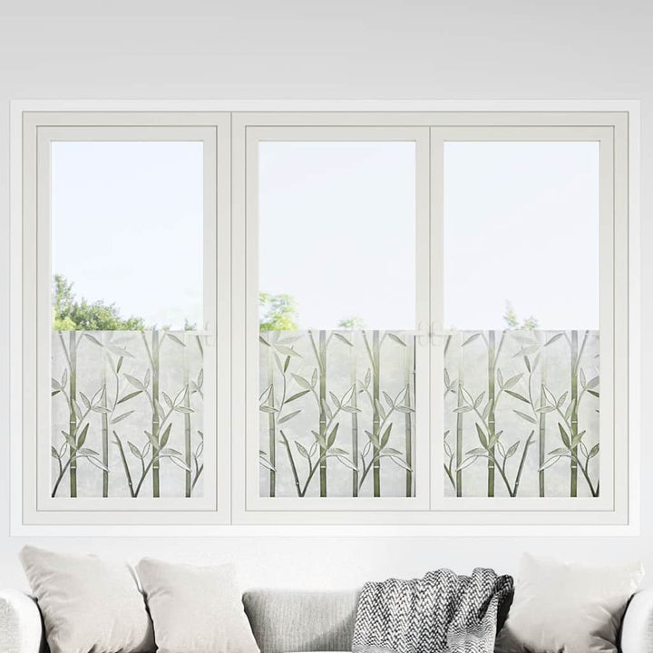 vinduesfolier 2 stk. bambusmønster matteret PVC
