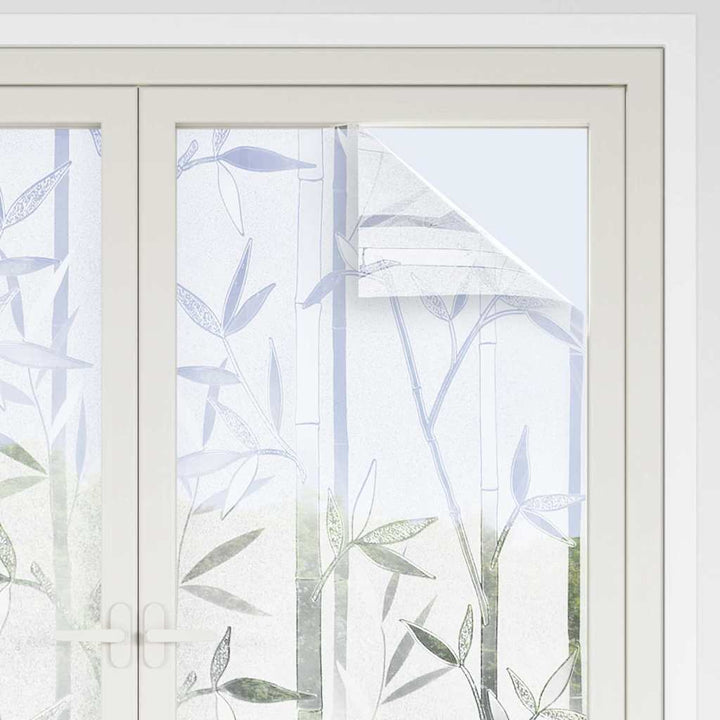 vinduesfolier 4 stk. bambusmønster matteret PVC