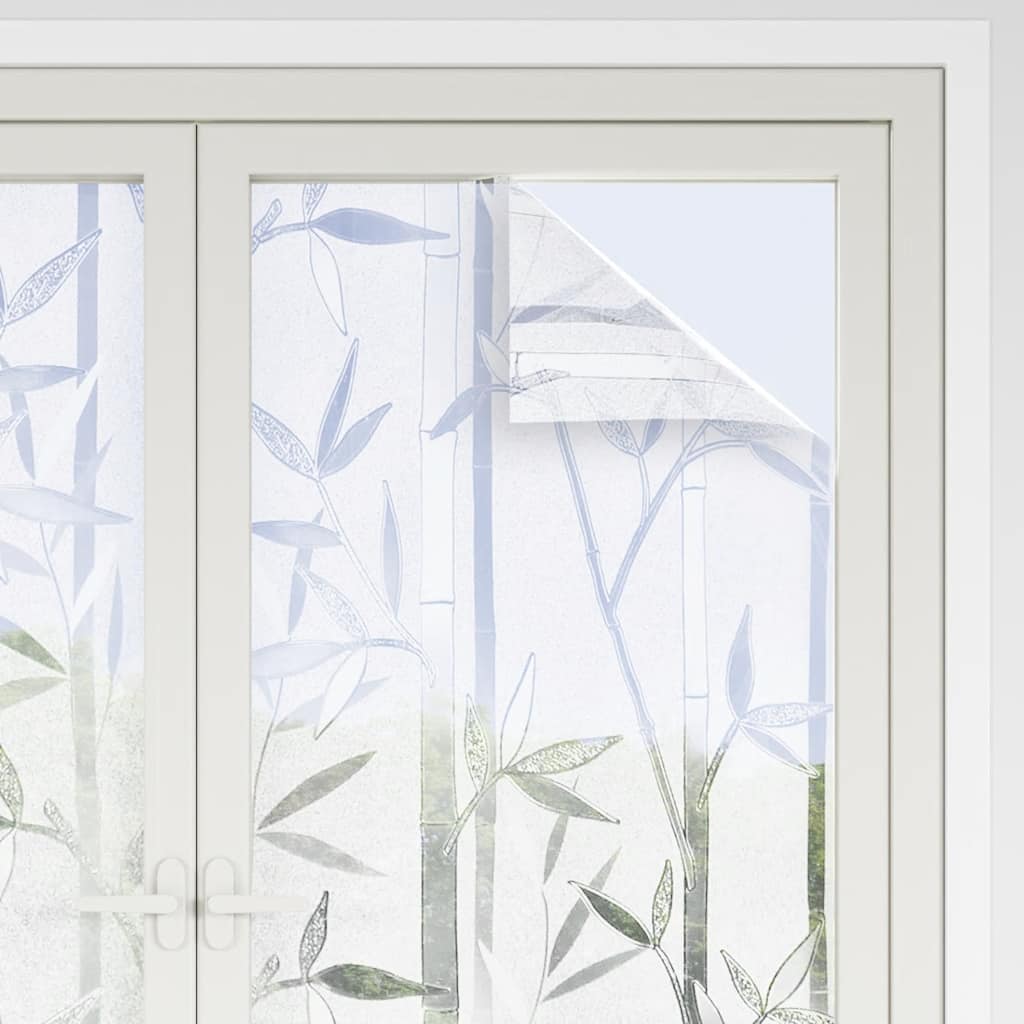 vinduesfolier 2 stk. bambusmønster matteret PVC