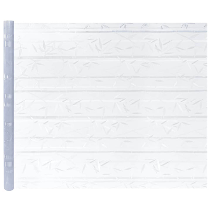 vinduesfolier 2 stk. bambusmønster matteret PVC