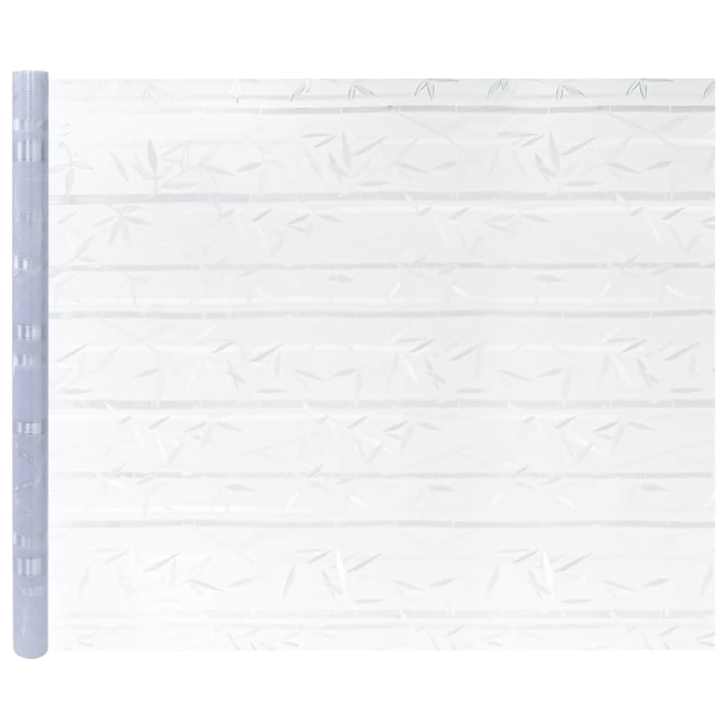 vinduesfolier 4 stk. bambusmønster matteret PVC