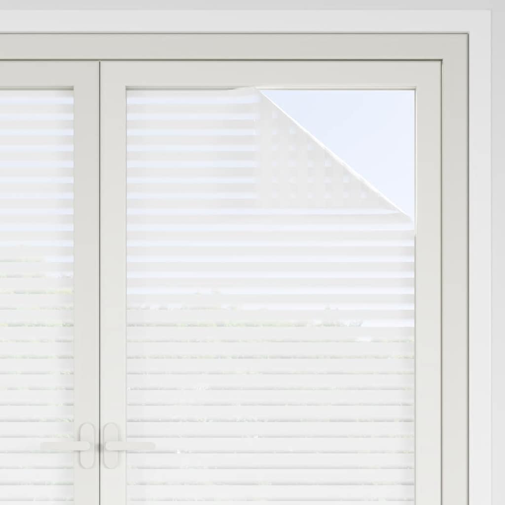 vinduesfolier 2 stk. stribemønster matteret PVC