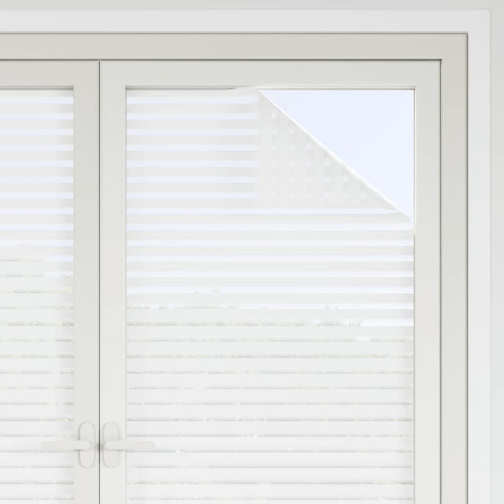 vinduesfolier 2 stk. stribemønster matteret PVC