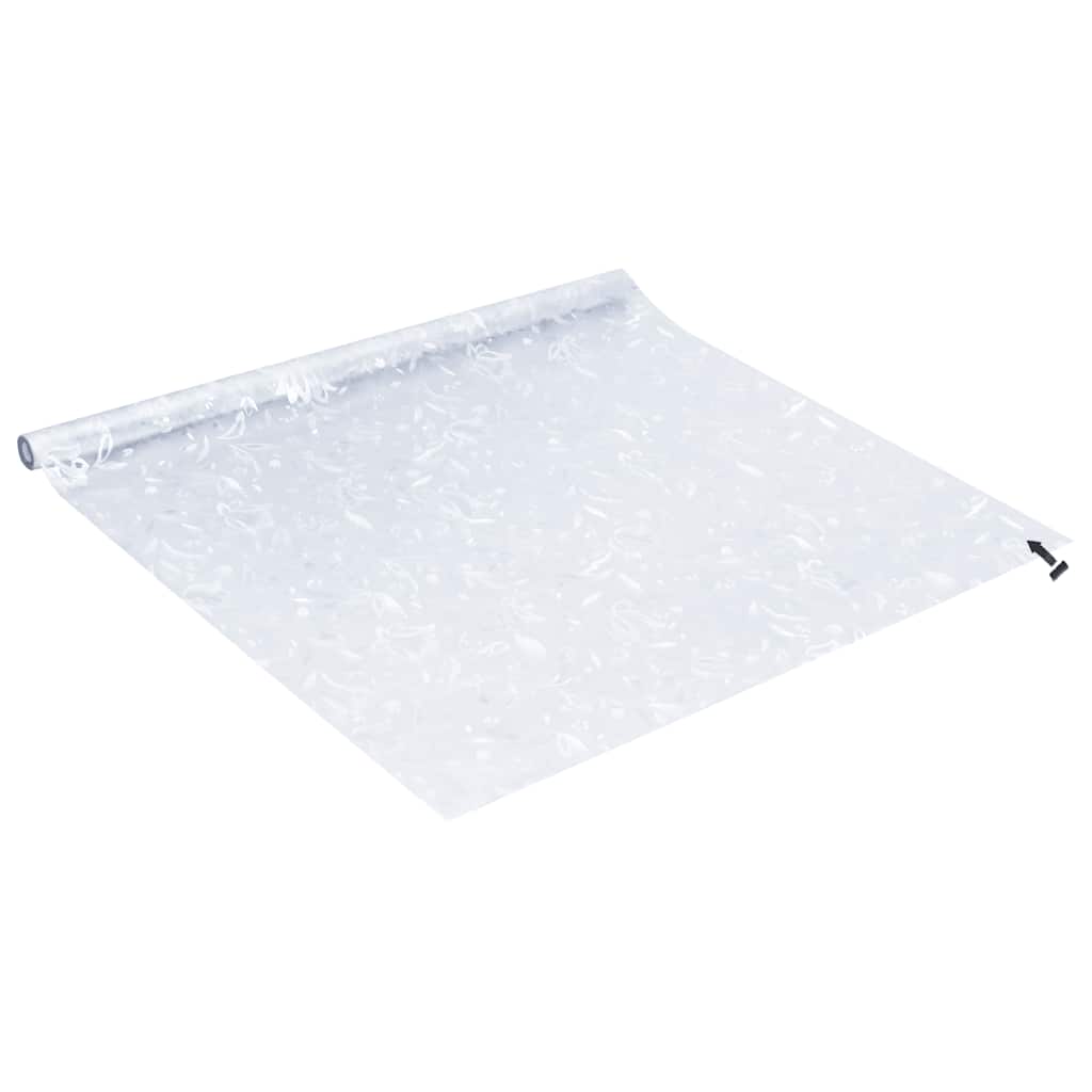 vinduesfolier 2 stk. blomstermønster matteret PVC